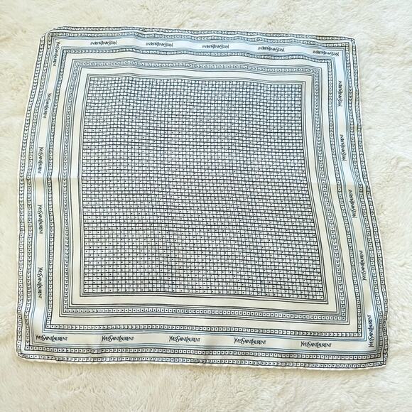 NEW!!! Yves Saint Laurent silk square scarf Authentic - Picture 1 of 5